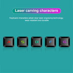 SHIPADOO D620 104-key Wired RGB Color Cracked Backlight Gaming Keyboard Mouse Kit for Laptop, PC