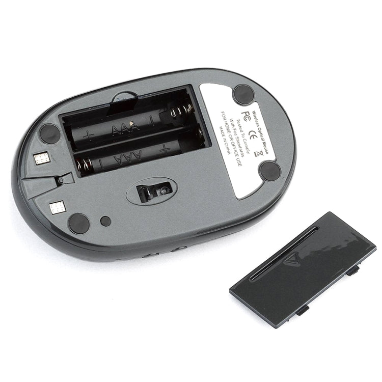 MZ-012 2.4G 1200 DPI Wireless Rechargeable Optical Mouse with 3 Ports USB HUB / Charging Dock