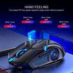 YINDIAO G5 3200DPI 4-modes Adjustable 6-keys RGB Light Wired Gaming Mouse, G5 Black, G5 White