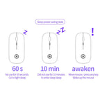 YINDIAO A2 2.4GHz 1600DPI 3-modes Adjustable Wireless Silent Mouse, Battery Powered, Battery ver.