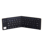 GK228 Ultra-thin Foldable Bluetooth V3.0 Keyboard, Built-in Holder, Support Android / iOS / Windows System, GK228 (Black), GK228 (Gold)