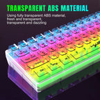 HXSJ V700T 61-key Wired Membrane RGB Backlit Mechanical Keyboard, V700T
