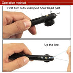 Fishing Line String Knotter Fishing Hook Tie Device Manual Knot Tying Tool, Fishing Hook Tie Device