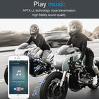 Dier DK12 800m Helmet Wireless Bluetooth Headset 5.0 Waterproof Double Motorcycle Call Headset With Intercom Function, DK12