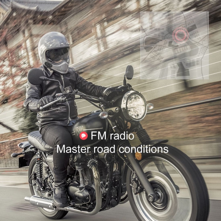 Dier DK11 800m Helmet Wireless Bluetooth Headset 5.0 Waterproof Double Motorcycle Call headset, DK11