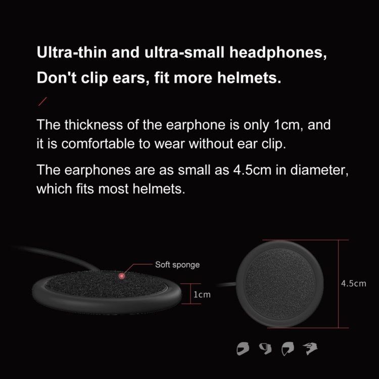 Dier DK11 800m Helmet Wireless Bluetooth Headset 5.0 Waterproof Double Motorcycle Call headset, DK11