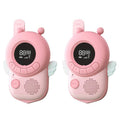 adj-847 Cartoon Bee-shaped Children Walkie-talkie Wireless 3km Call Outdoor Parent-child Interactive Toy with Flashlight & Anti-lost Lanyard