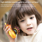 adj-847 Cartoon Bee-shaped Children Walkie-talkie Wireless 3km Call Outdoor Parent-child Interactive Toy with Flashlight & Anti-lost Lanyard