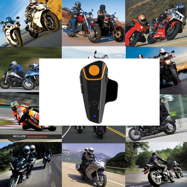 BT-S2 Single 2.4GHz Bluetooth V3.0 Interphone Headsets for Motorcycle Helmet, Auto Answering, Support FM, Intercom Distance up to 1000m, BT-S2 Single