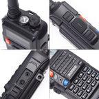 Baofeng BF-UV5R Plus S9 FM Interphone Handheld Walkie Talkie, EU Plug, Black, EU Plug