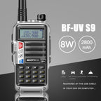 Baofeng BF-UV5R Plus S9 FM Interphone Handheld Walkie Talkie, EU Plug, Black, EU Plug