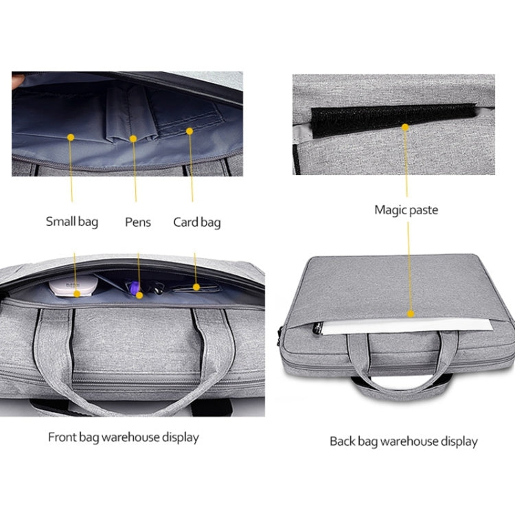 DJ06 Oxford Cloth Waterproof Wear-resistant Portable Expandable Laptop Bag for 13.3 inch Laptops, with Detachable Shoulder Strap, 13.3 inch