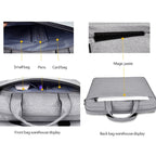 DJ06 Oxford Cloth Waterproof Wear-resistant Portable Expandable Laptop Bag for 14.1 inch Laptops, with Detachable Shoulder Strap, 14.1 inch