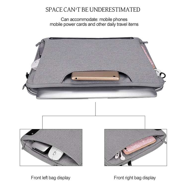 DJ08 Oxford Cloth Waterproof Wear-resistant Laptop Bag for 13.3 inch Laptops, with Concealed Handle & Luggage Tie Rod & Adjustable Shoulder Strap, 13.3 inch