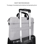 DJ08 Oxford Cloth Waterproof Wear-resistant Laptop Bag for 14.1 inch Laptops, with Concealed Handle & Luggage Tie Rod & Adjustable Shoulder Strap, 14.1 inch