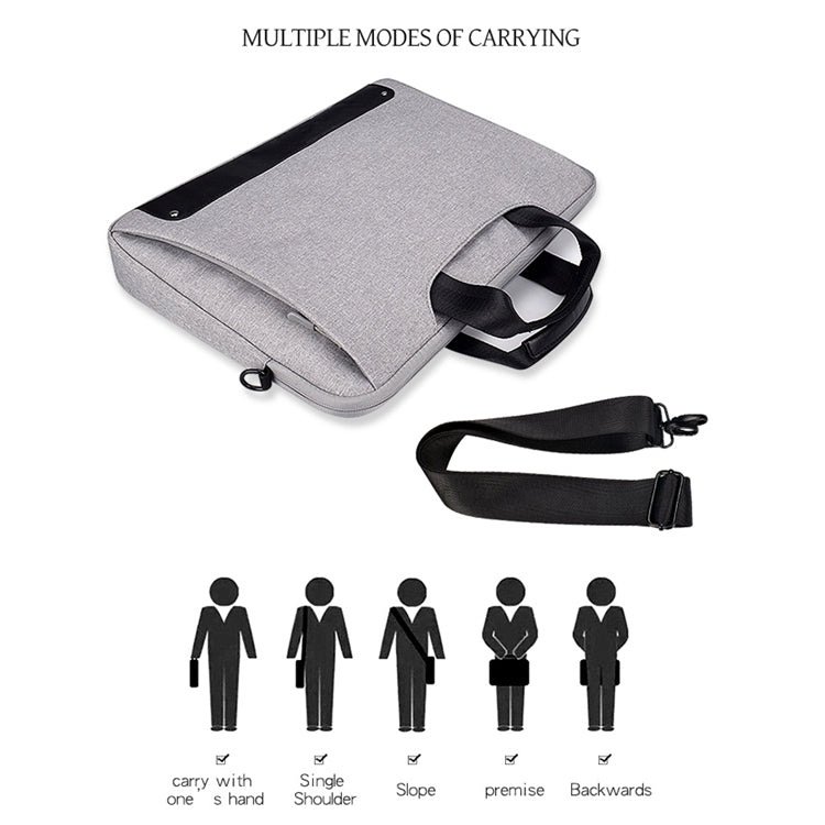 DJ08 Oxford Cloth Waterproof Wear-resistant Laptop Bag for 15.6 inch Laptops, with Concealed Handle & Luggage Tie Rod & Adjustable Shoulder Strap, For 15.6 inch, 15.6 inch