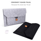 ND06 Multi-purpose Felt Button Laptop Inner Bag for 15.4 inch Laptop, 15.4 inch