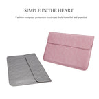 PU01S PU Leather Horizontal Invisible Magnetic Buckle Laptop Inner Bag for 14.1 inch laptops, 14.1 inch