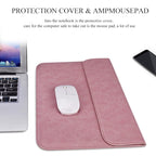 PU01S PU Leather Horizontal Invisible Magnetic Buckle Laptop Inner Bag for 15.4 inch laptops, 15.4 inch