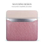 PU01S PU Leather Horizontal Invisible Magnetic Buckle Laptop Inner Bag for 13.3 inch laptops, with Small Bag, 13.3 inch with Small Bag