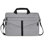 14.1 inch Breathable Wear-resistant Fashion Business Shoulder Handheld Zipper Laptop Bag with Shoulder Strap, 14.1 inch