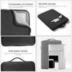 11.6 inch Universal Fashion Soft Laptop Denim Bags Portable Zipper Notebook Laptop Case Pouch for MacBook Air, Lenovo and other Laptops, Size: 32.2x21.8x2cm, 11.6 inch Purple, 11.6 inch Magenta, 11.6 inch Blue, 11.6 inch Grey, 11.6 inch Dark Blue      ...