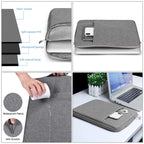 11.6 inch Universal Fashion Soft Laptop Denim Bags Portable Zipper Notebook Laptop Case Pouch for MacBook Air, Lenovo and other Laptops, Size: 32.2x21.8x2cm, 11.6 inch Purple, 11.6 inch Magenta, 11.6 inch Blue, 11.6 inch Grey, 11.6 inch Dark Blue      ...