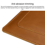 Universal Genuine Leather Business Zipper Laptop Tablet Bag For 13 inch and Below, 13 inch