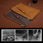 Universal Genuine Leather Business Zipper Laptop Tablet Bag For 13 inch and Below, 13 inch