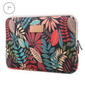 Lisen 7.0 inch Sleeve Case Colorful Leaves Zipper Briefcase Carrying Bag, 7.0 inch