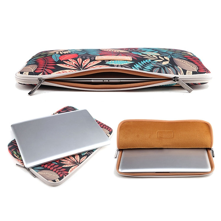 Lisen 8.3 inch Sleeve Case Colorful Leaves Zipper Briefcase Carrying Bag, 8.3 inch