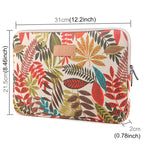 Lisen 11.6 inch Sleeve Case Colorful Leaves Zipper Briefcase Carrying Bag, 11.6 inch