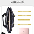 OSOCE S63 Breathable Wear-resistant Shoulder Handheld Zipper Laptop Bag For 15 inch and Below Macbook, Samsung, Lenovo, Sony, DELL Alienware, CHUWI, ASUS, HP