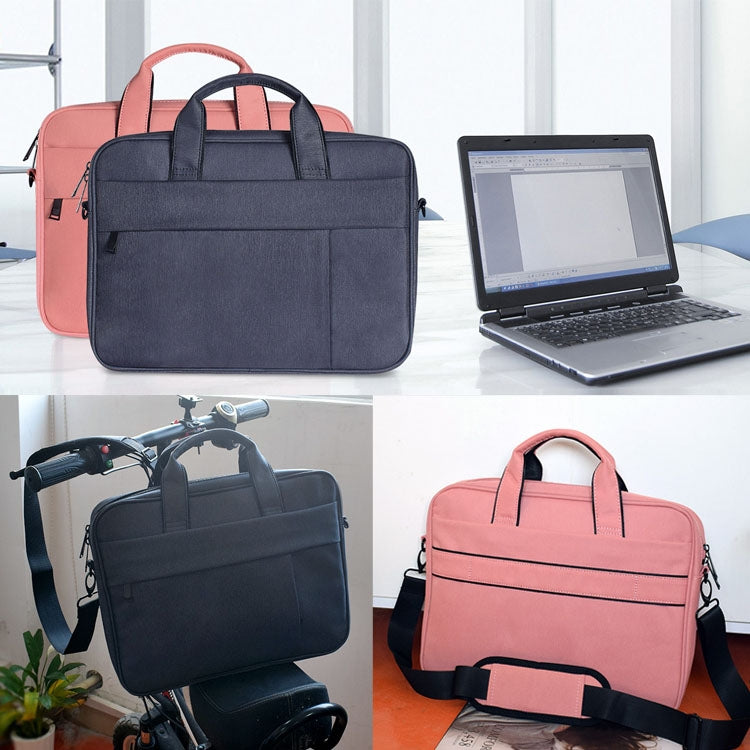 DJ03 Waterproof Anti-scratch Anti-theft One-shoulder Handbag for 13.3 inch Laptops, with Suitcase Belt, DJ03 13.3 inch Navy Blue, DJ03 13.3 inch Black, DJ03 13.3 inch Pink