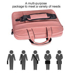 DJ03 Waterproof Anti-scratch Anti-theft One-shoulder Handbag for 15.6 inch Laptops, with Suitcase Belt, DJ03 15.6 inch Black, DJ03 15.6 inch Pink, DJ03 15.6 inch Navy Blue