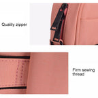 DJ03 Waterproof Anti-scratch Anti-theft One-shoulder Handbag for 15.6 inch Laptops, with Suitcase Belt, DJ03 15.6 inch Black, DJ03 15.6 inch Pink, DJ03 15.6 inch Navy Blue