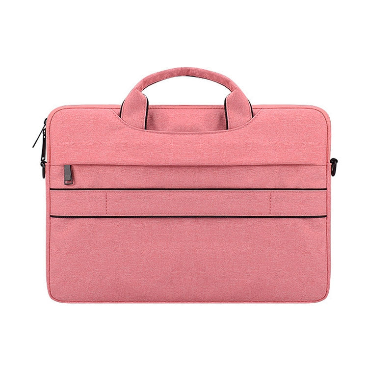 ST02S Waterproof Tear Resistance Hidden Portable Strap One-shoulder Handbag for 13.3 inch Laptops, with Suitcase Belt, ST02S 13.3 inch Pink, ST02S 13.3 inch Light Grey, ST02S 13.3 inch Navy Blue, ST02S 13.3 inch Black, ST02S 13.3 inch Dark Gray