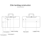 ST02S Waterproof Tear Resistance Hidden Portable Strap One-shoulder Handbag for 13.3 inch Laptops, with Suitcase Belt, ST02S 13.3 inch Pink, ST02S 13.3 inch Light Grey, ST02S 13.3 inch Navy Blue, ST02S 13.3 inch Black, ST02S 13.3 inch Dark Gray