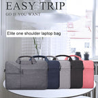 ST02S Waterproof Tear Resistance Hidden Portable Strap One-shoulder Handbag for 13.3 inch Laptops, with Suitcase Belt, ST02S 13.3 inch Pink, ST02S 13.3 inch Light Grey, ST02S 13.3 inch Navy Blue, ST02S 13.3 inch Black, ST02S 13.3 inch Dark Gray