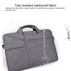 ST02S Waterproof Tear Resistance Hidden Portable Strap One-shoulder Handbag for 14.1 inch Laptops, with Suitcase Belt, ST02S 14.1 inch Black, ST02S 14.1 inch Dark Gray, ST02S 14.1 inch Pink, ST02S 14.1 inch Light Grey, ST02S 14.1 inch Navy Blue