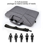 ST02S Waterproof Tear Resistance Hidden Portable Strap One-shoulder Handbag for 15.6 inch Laptops, with Suitcase Belt, ST02S 15.6 inch Pink, ST02S 15.6 inch Light Grey, ST02S 15.6 inch Navy Blue, ST02S 15.6 inch Black, ST02S 15.6 inch Dark Gray