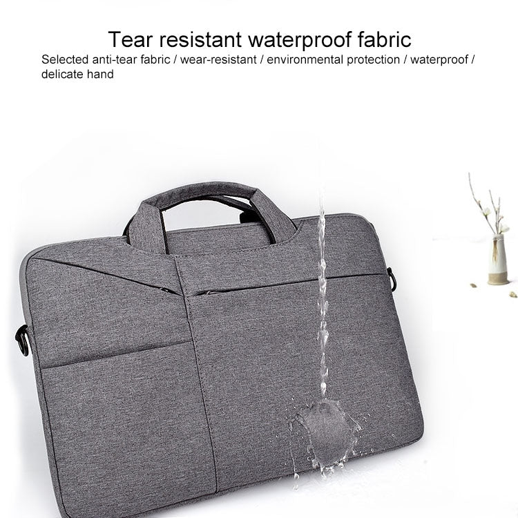 ST02S Waterproof Tear Resistance Hidden Portable Strap One-shoulder Handbag for 15.6 inch Laptops, with Suitcase Belt, ST02S 15.6 inch Pink, ST02S 15.6 inch Light Grey, ST02S 15.6 inch Navy Blue, ST02S 15.6 inch Black, ST02S 15.6 inch Dark Gray