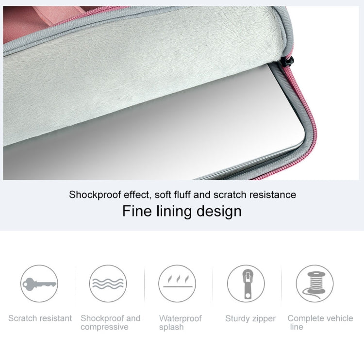 ST06 Waterproof PU Leather Zipper Hidden Portable Strap One-shoulder Handbag for 13.3 inch Laptops, with Suitcase Belt, ST06 13.3 inch Dark Gray, ST06 13.3 inch Pink, ST06 13.3 inch Light Grey