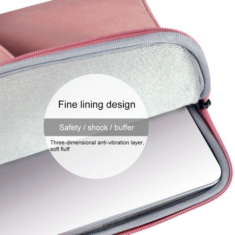 ST06 Waterproof PU Leather Zipper Hidden Portable Strap One-shoulder Handbag for 14.1 inch Laptops, with Suitcase Belt, ST06 14.1 inch Dark Gray, ST06 14.1 inch Pink, ST06 14.1 inch Light Grey