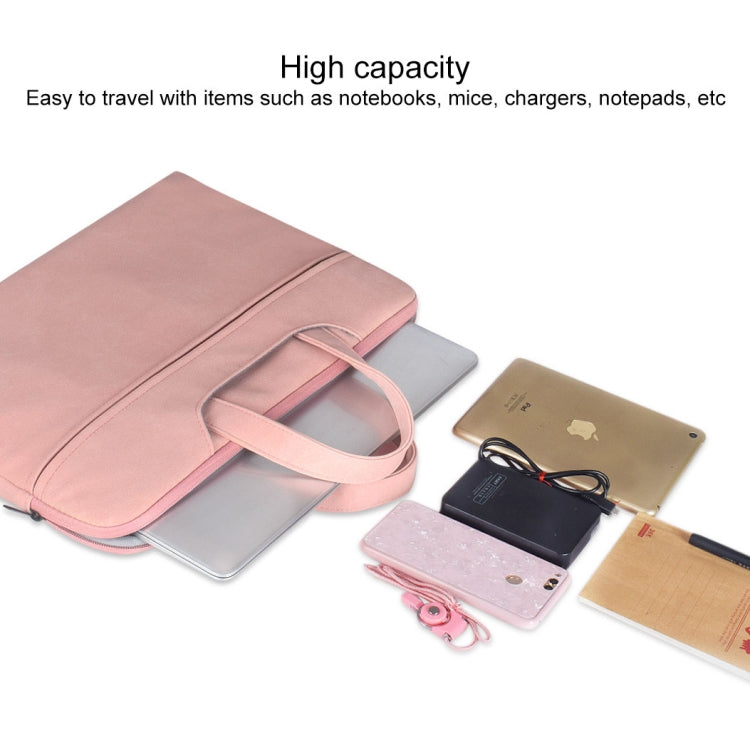 ST06 Waterproof PU Leather Zipper Hidden Portable Strap One-shoulder Handbag for 15.6 inch Laptops, with Suitcase Belt, ST06 15.6 inch Dark Gray, ST06 15.6 inch Pink, ST06 15.6 inch Light Grey