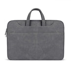 ST06S Waterproof PU Leather Zipper Hidden Portable Strap One-shoulder Handbag for 13.3 inch Laptops, with Magic Stick & Suitcase Belt, ST06S 13.3 inch Dark Gray, ST06S 13.3 inch Pink, ST06S 13.3 inch Light Grey