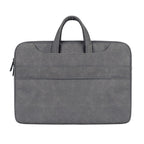 ST06S Waterproof PU Leather Zipper Hidden Portable Strap One-shoulder Handbag for 13.3 inch Laptops, with Magic Stick & Suitcase Belt, ST06S 13.3 inch Dark Gray, ST06S 13.3 inch Pink, ST06S 13.3 inch Light Grey