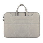 ST06S Waterproof PU Leather Zipper Hidden Portable Strap One-shoulder Handbag for 14.1 inch Laptops, with Magic Stick & Suitcase Belt, ST06S 14.1 inch Light Grey, ST06S 14.1 inch Dark Gray, ST06S 14.1 inch Pink