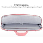 ST06S Waterproof PU Leather Zipper Hidden Portable Strap One-shoulder Handbag for 14.1 inch Laptops, with Magic Stick & Suitcase Belt, ST06S 14.1 inch Light Grey, ST06S 14.1 inch Dark Gray, ST06S 14.1 inch Pink