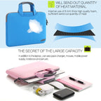 12 inch Portable Air Permeable Handheld Sleeve Bag for MacBook, Lenovo and other Laptops, Size:32x21x2cm, 12 inch Magenta, 12 inch Blue, 12 inch Grey, 12 inch Green, 12 inch Pink, 12 inch Black